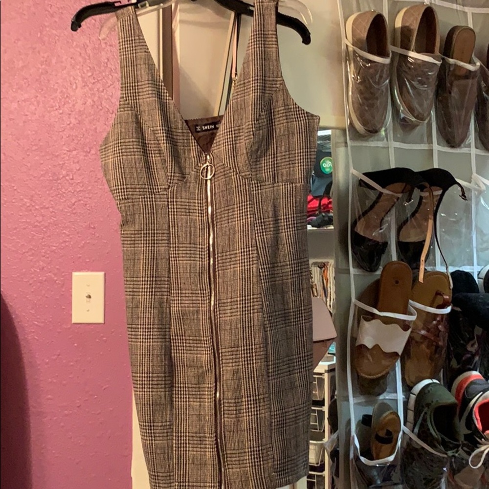 Shein plaid dress